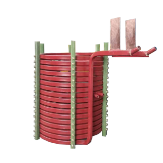 中頻爐，感應(yīng)爐，中頻電爐，感應(yīng)電爐中感應(yīng)線圈的作用：(洛陽萬峰工業(yè)爐)